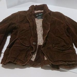 Me and Jane corduroy small girls brown jacket